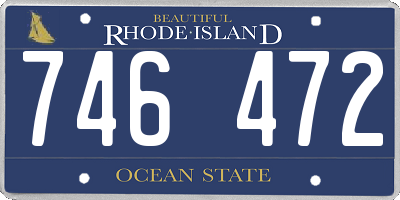 RI license plate 746472