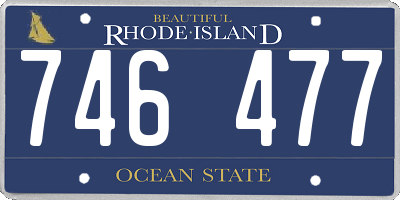 RI license plate 746477