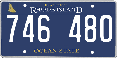 RI license plate 746480
