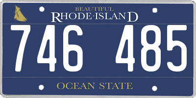 RI license plate 746485