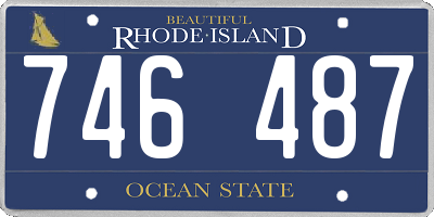 RI license plate 746487