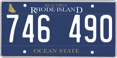 RI license plate 746490