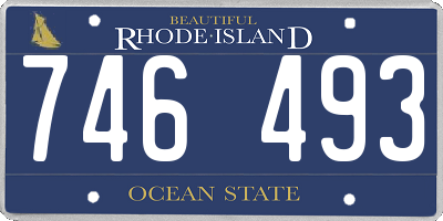 RI license plate 746493