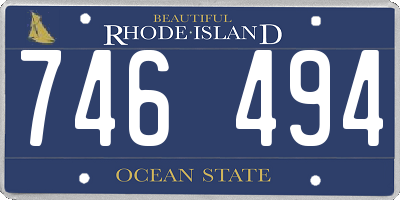 RI license plate 746494