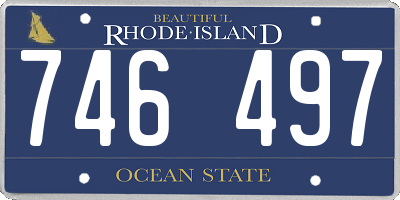 RI license plate 746497