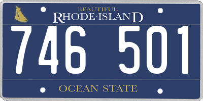 RI license plate 746501