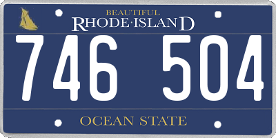 RI license plate 746504