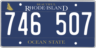 RI license plate 746507
