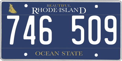 RI license plate 746509