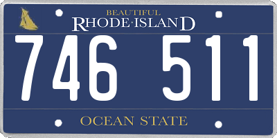 RI license plate 746511