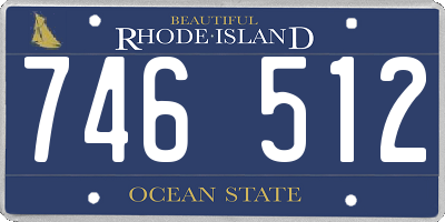 RI license plate 746512