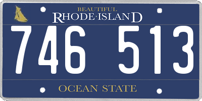 RI license plate 746513