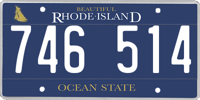 RI license plate 746514