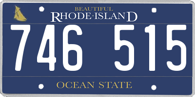 RI license plate 746515