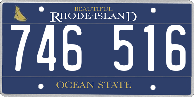 RI license plate 746516