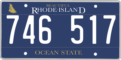 RI license plate 746517