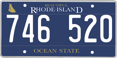 RI license plate 746520