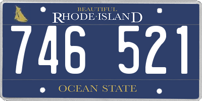 RI license plate 746521