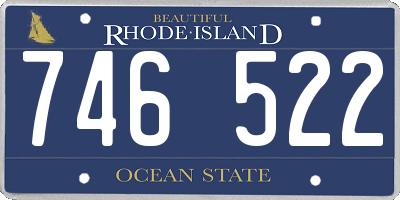 RI license plate 746522