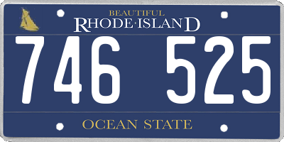 RI license plate 746525