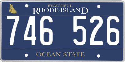 RI license plate 746526