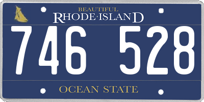RI license plate 746528