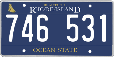 RI license plate 746531