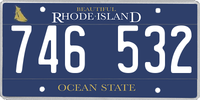 RI license plate 746532