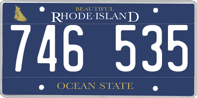 RI license plate 746535