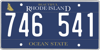 RI license plate 746541