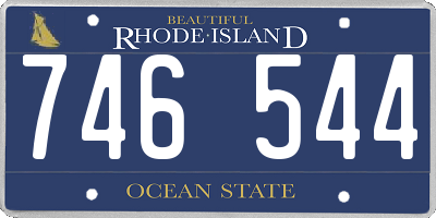 RI license plate 746544