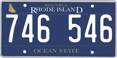 RI license plate 746546