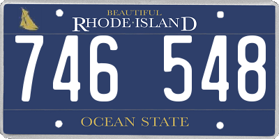 RI license plate 746548