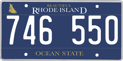 RI license plate 746550