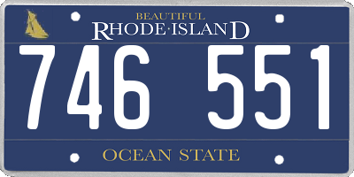 RI license plate 746551