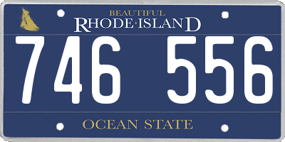 RI license plate 746556