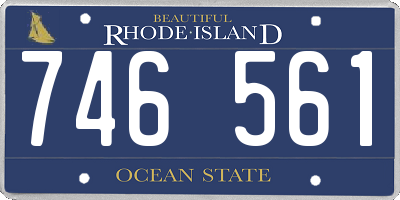 RI license plate 746561