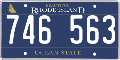 RI license plate 746563