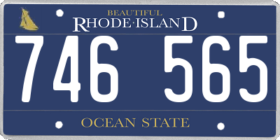 RI license plate 746565