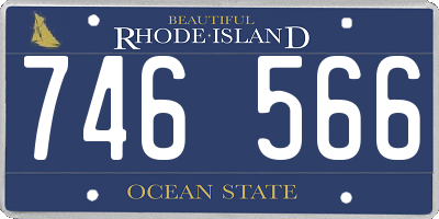 RI license plate 746566