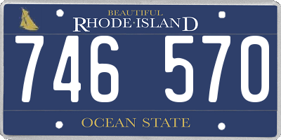 RI license plate 746570