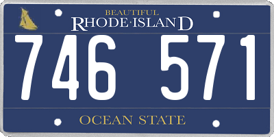 RI license plate 746571