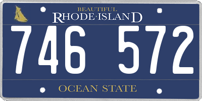 RI license plate 746572