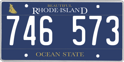 RI license plate 746573
