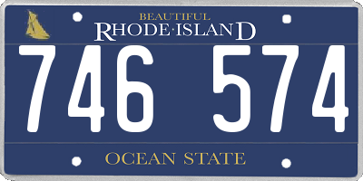 RI license plate 746574