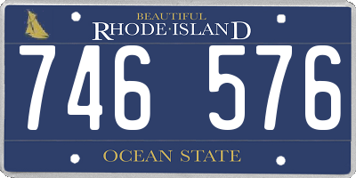 RI license plate 746576