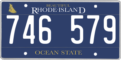RI license plate 746579