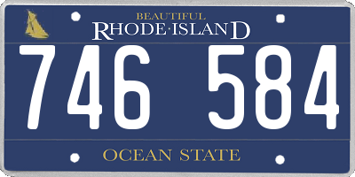 RI license plate 746584