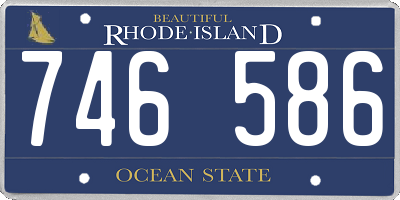 RI license plate 746586