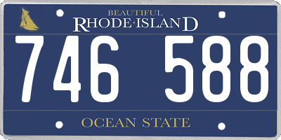 RI license plate 746588